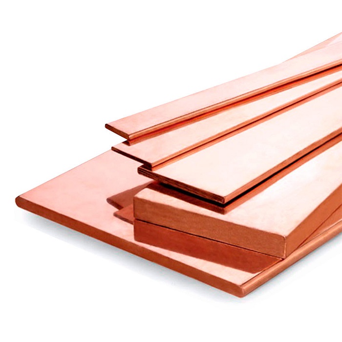 Полоса медная (4000 мм х 7 мм х 100 мм)